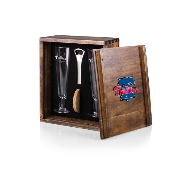 PHILADELPHIA PHILLIES - PILSNER BEER GLASS GIFT SET