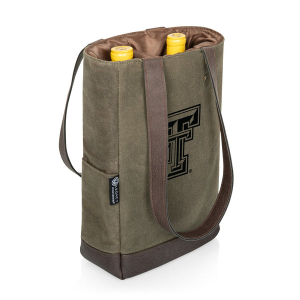 TEXAS TECH RED RAIDERS - 2 BOTTLE INSULATED WINE COOLER BAG