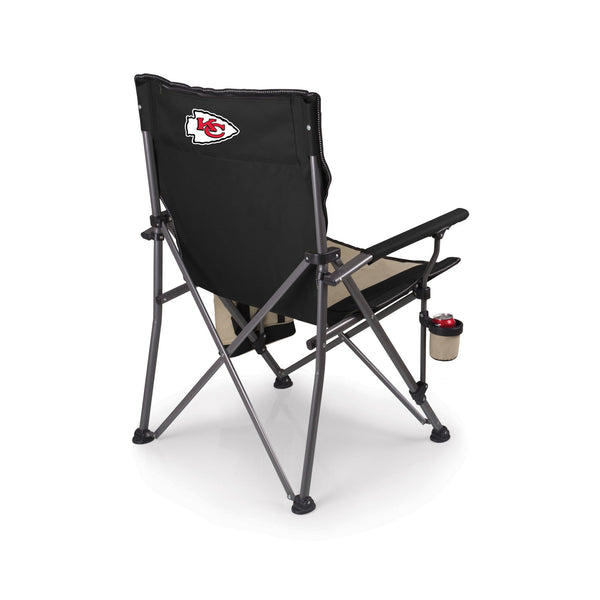 Kansas City Chiefs - Logo - Big Bear XXL Camping Chair with Cooler, (Black)