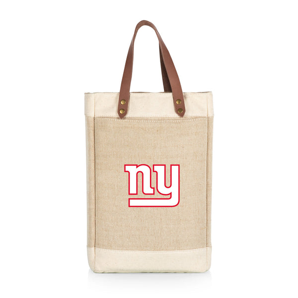 NEW YORK GIANTS - PINOT JUTE 2 BOTTLE INSULATED WINE BAG