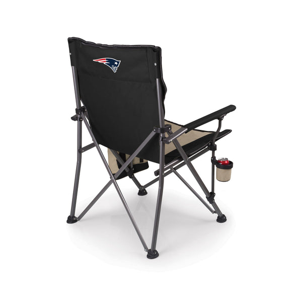 New England Patriots - Logo - Big Bear XXL Camping Chair with Cooler, (Black)