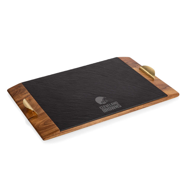 CLEVELAND BROWNS - COVINA ACACIA AND SLATE SERVING TRAY