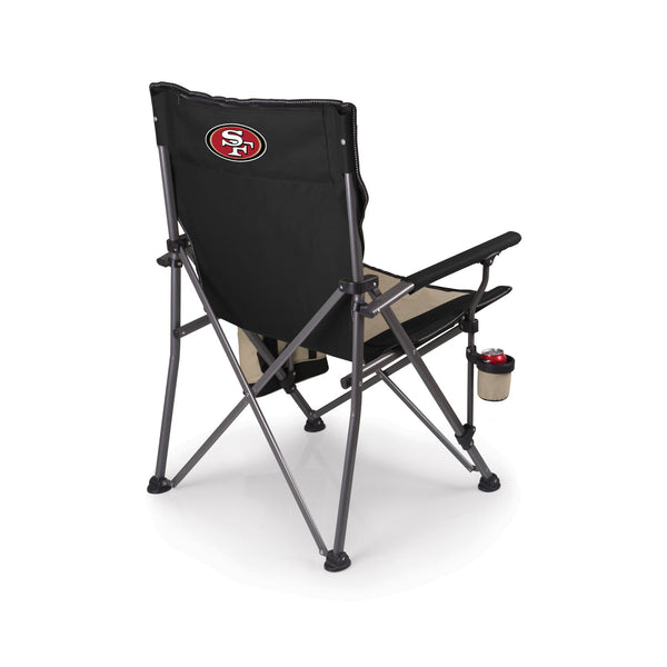 San Francisco 49ers - Logo - Big Bear XXL Camping Chair with Cooler, (Black)