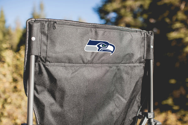 Seattle Seahawks - Logo - Big Bear XXL Camping Chair with Cooler, (Black)