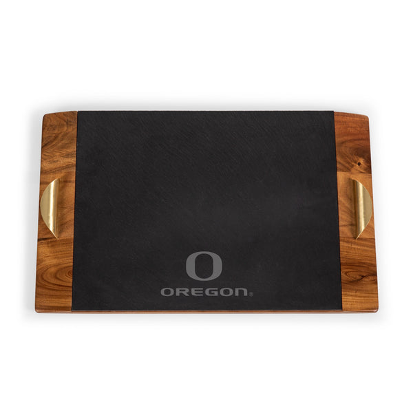 OREGON DUCKS - COVINA ACACIA AND SLATE SERVING TRAY