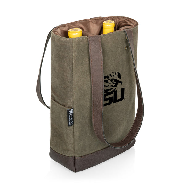 LSU TIGERS - 2 BOTTLE INSULATED WINE COOLER BAG