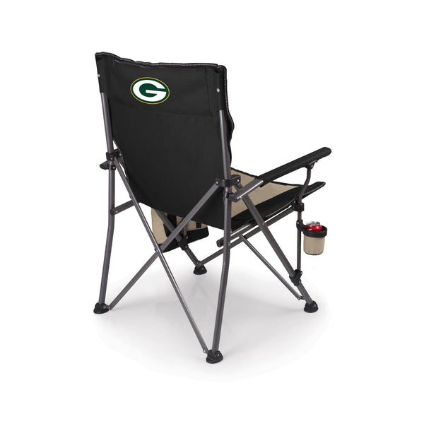 Green Bay Packers - Logo - Big Bear XXL Camping Chair with Cooler, (Black)