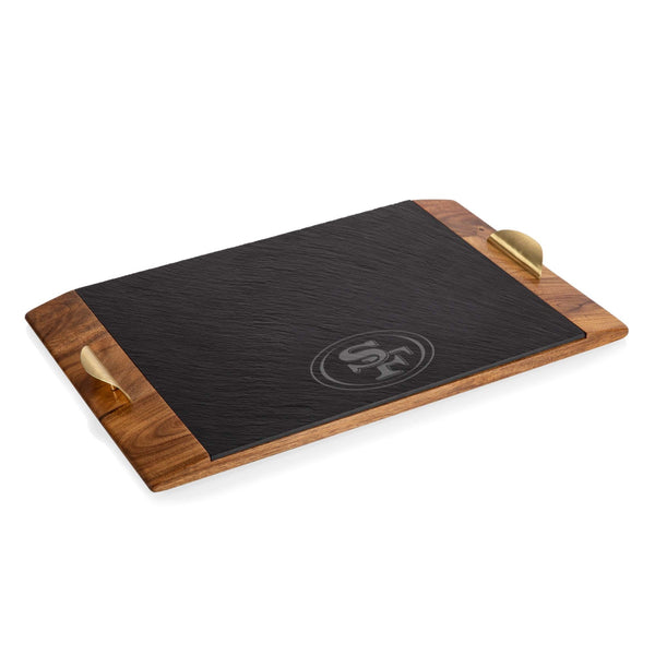 SAN FRANCISCO 49ERS - COVINA ACACIA AND SLATE SERVING TRAY