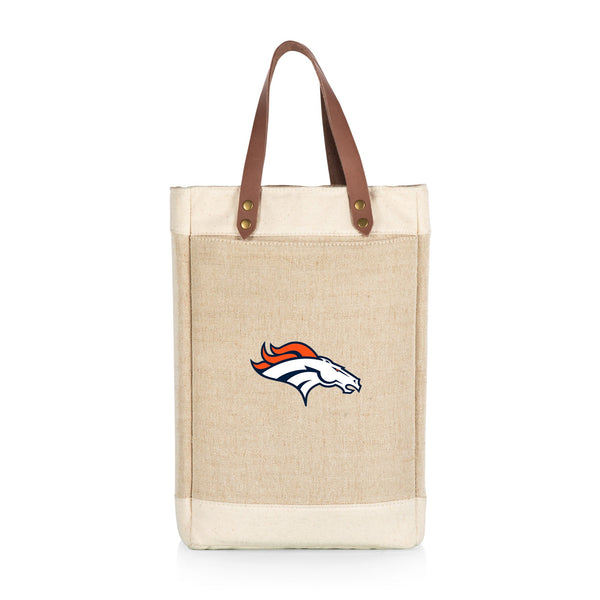 DENVER BRONCOS - PINOT JUTE 2 BOTTLE INSULATED WINE BAG