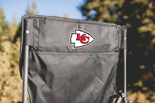 Kansas City Chiefs - Logo - Big Bear XXL Camping Chair with Cooler, (Black)