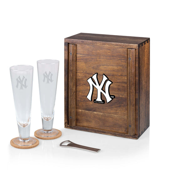 NEW YORK YANKEES - PILSNER BEER GLASS GIFT SET