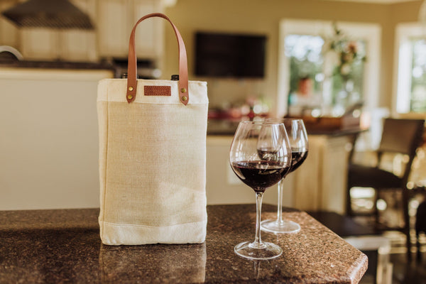 JACKSONVILLE JAGUARS - PINOT JUTE 2 BOTTLE INSULATED WINE BAG