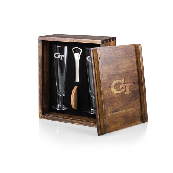 GEORGIA TECH YELLOW JACKETS - PILSNER BEER GLASS GIFT SET