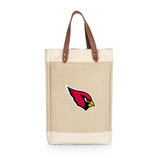 ARIZONA CARDINALS - PINOT JUTE 2 BOTTLE INSULATED WINE BAG