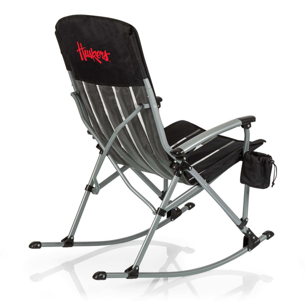 NEBRASKA CORNHUSKERS - OUTDOOR ROCKING CAMP CHAIR