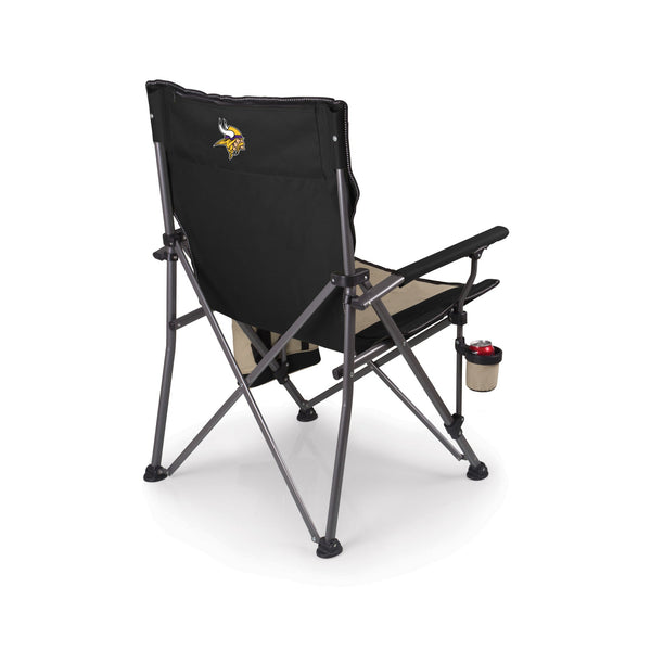 Minnesota Vikings - Logo - Big Bear XXL Camping Chair with Cooler, (Black)