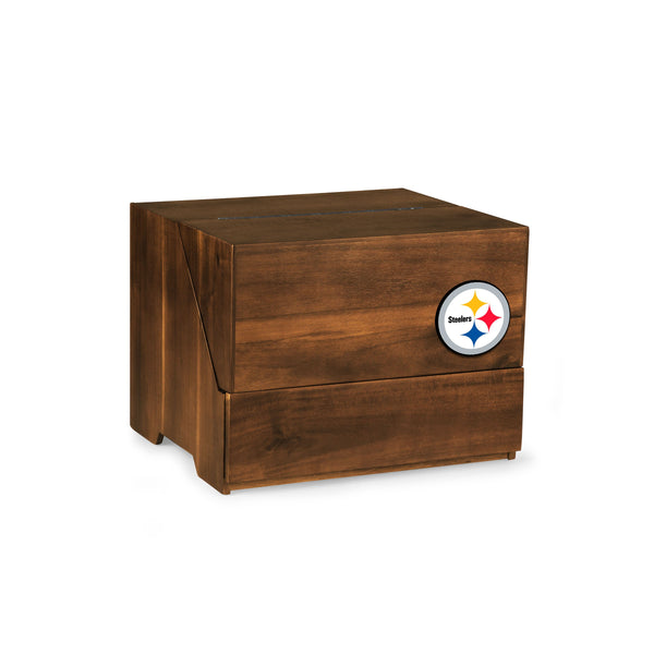 PITTSBURGH STEELERS - MADISON ACACIA TABLETOP BAR SET