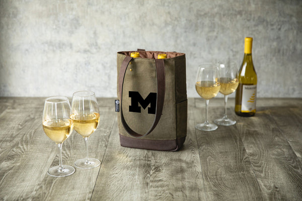 MICHIGAN WOLVERINES - 2 BOTTLE INSULATED WINE COOLER BAG